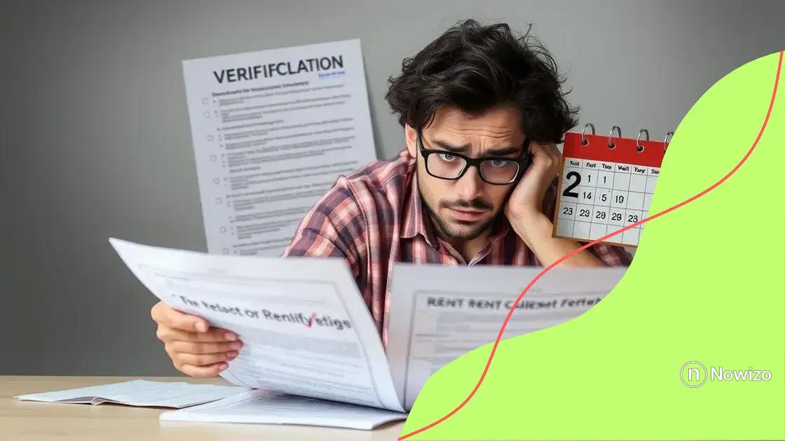 Common mistakes during the verification process Common mistakes during the verification process