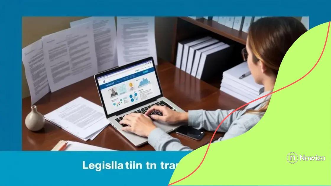 How to navigate a legislative transparency portal